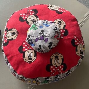 Minnie Mouse and Mickey Mouse soft decorative 8” pillow